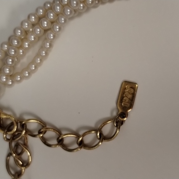 Fossil, Rose Gold Chain, multi color beaded necklace, 16 inch - Picture 2 of 2